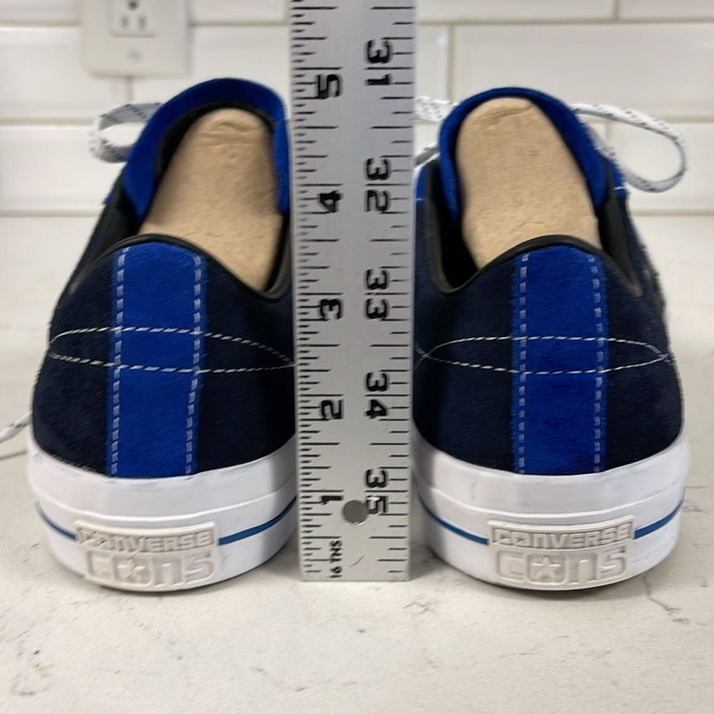 CONVERSE CONS ONE STAR PRO SUEDE OX  OBSIDIAN BLUE / BLACK Unisex Men 8 Women 10 - Picture 4 of 17